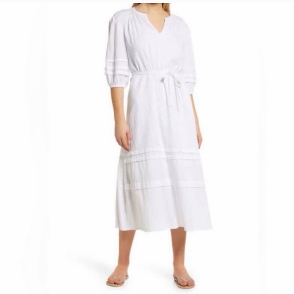 Caslon White Dress Size Large New with Tags